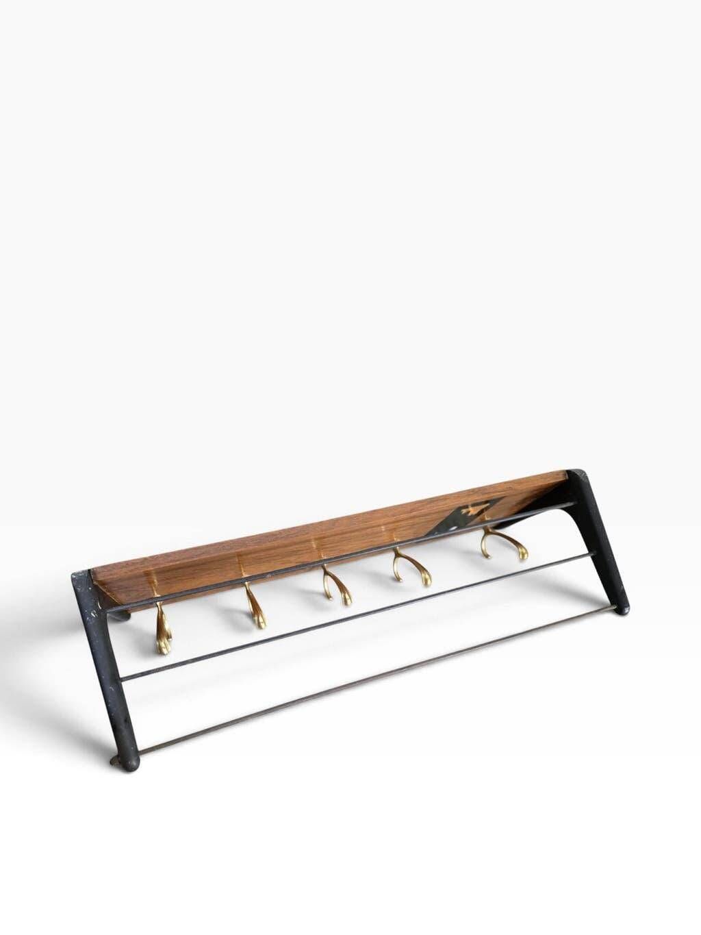 Vintage wall coat rack 'Boomerang' A. Hendrickx