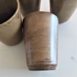 Digoin stoneware cups 1 set of 6 pieces