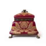 Boite porcelaine vintage coffret porcelaine et bronze, boite à bijoux, bibelots, shabby chic