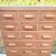 Oak craft cabinet, 24 drawers