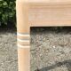 Side table raw wood art deco