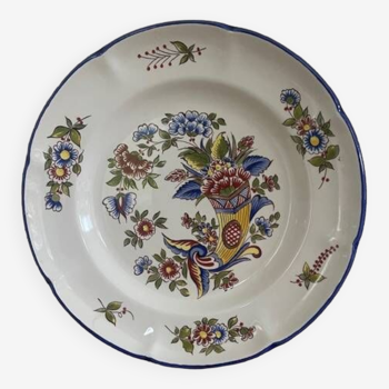 Saint clement old earthenware plate cornucopia decor
