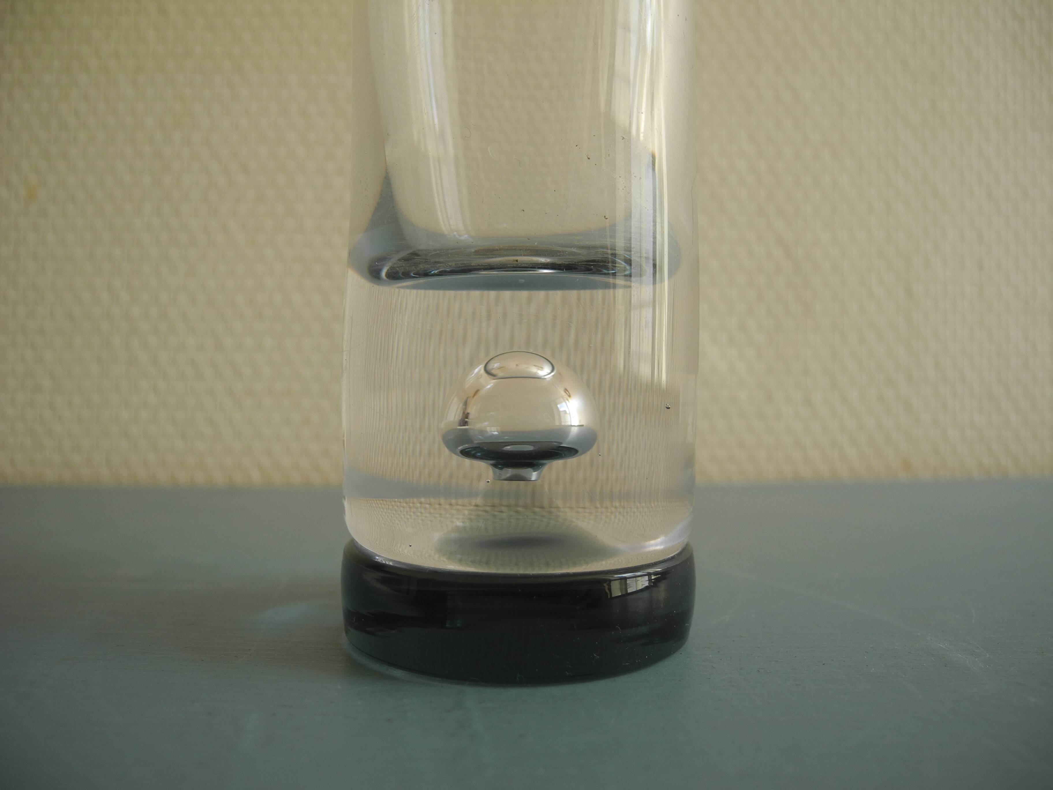 old vintage soliflore bubble roll vase blown glass Tapio Wirkkala