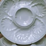 6 porcelain oyster plates by Tharaud