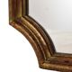 Deknudt Narrow Hall Mirror Gold Gilded Classic Acanthus Crown 138cm