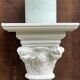 Carved wooden wall bracket