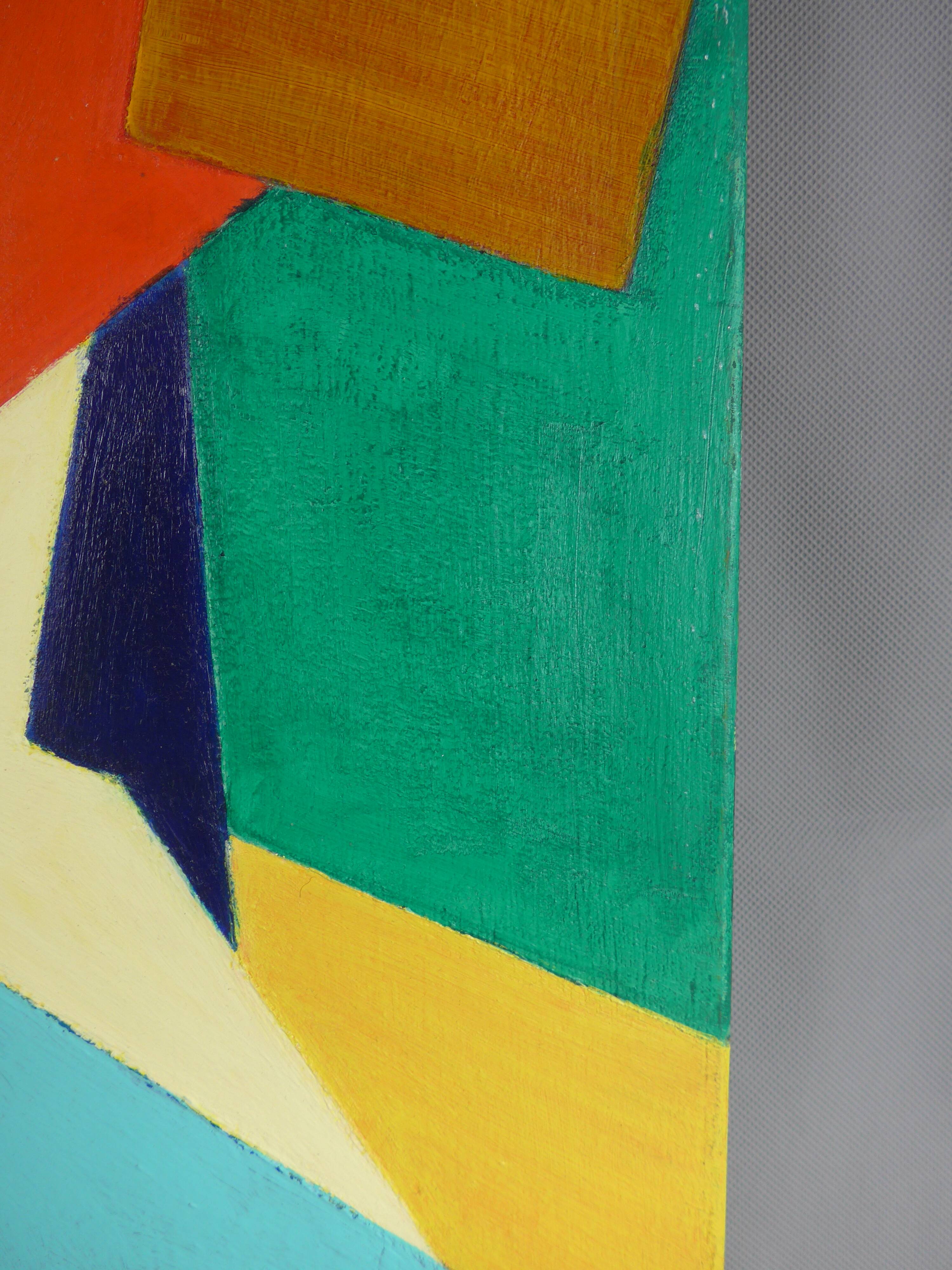 Geometric unsigned canvas