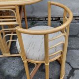 Rattan set, 1980s