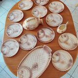 Bouillabaisse earthenware service from sarguemines vintage
