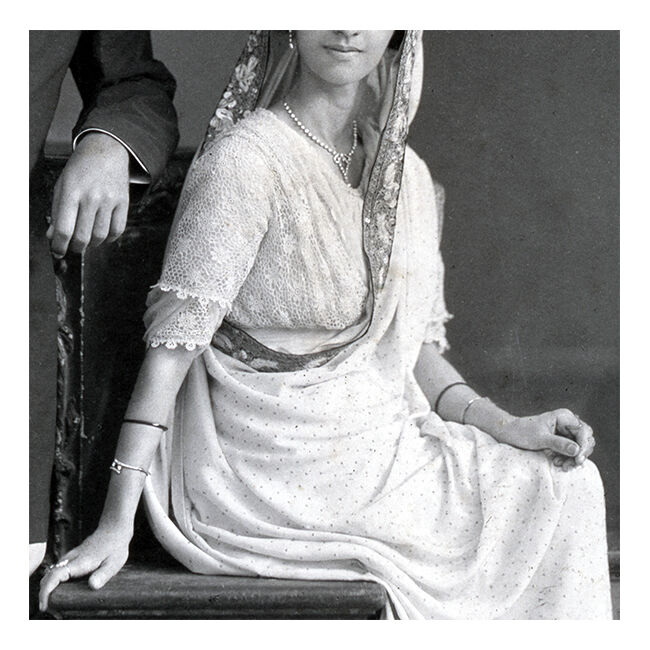 Wedding photograph of a parsi couple