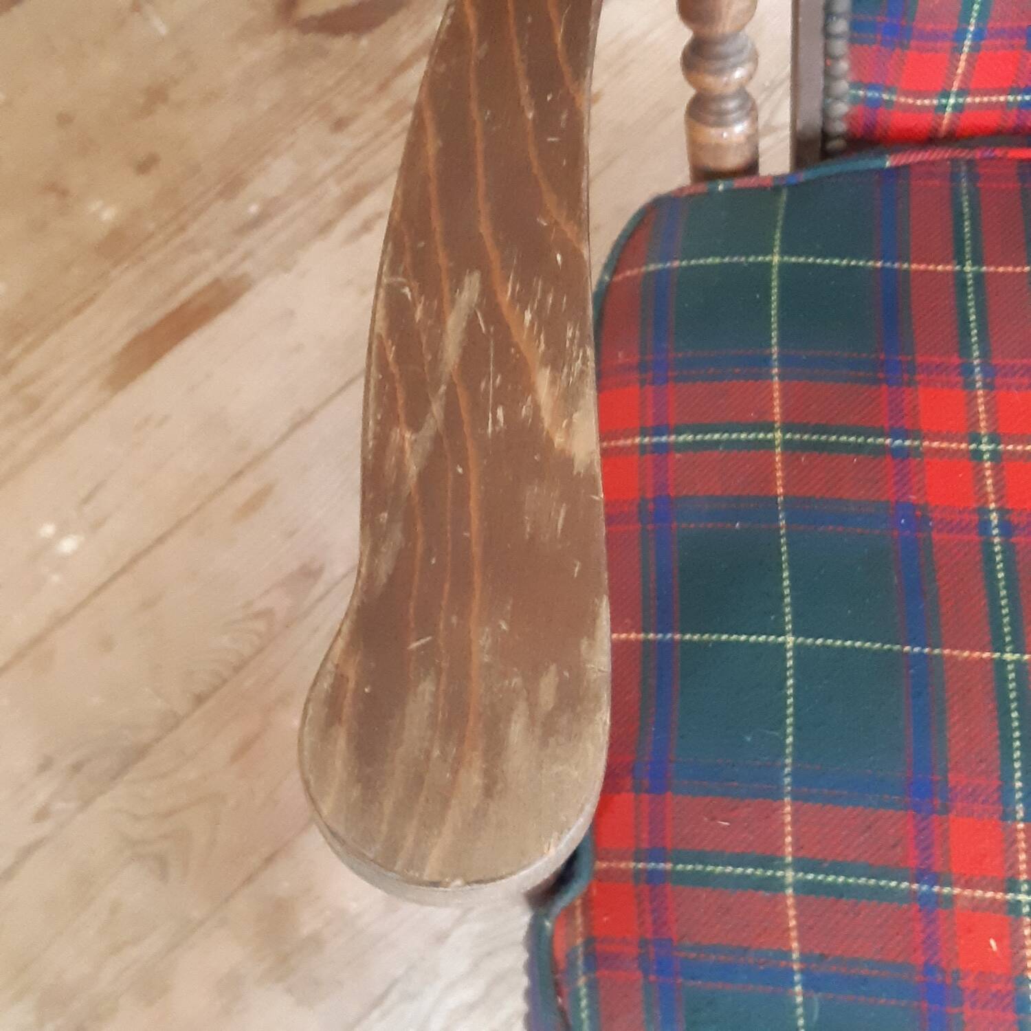 Tartan armchair