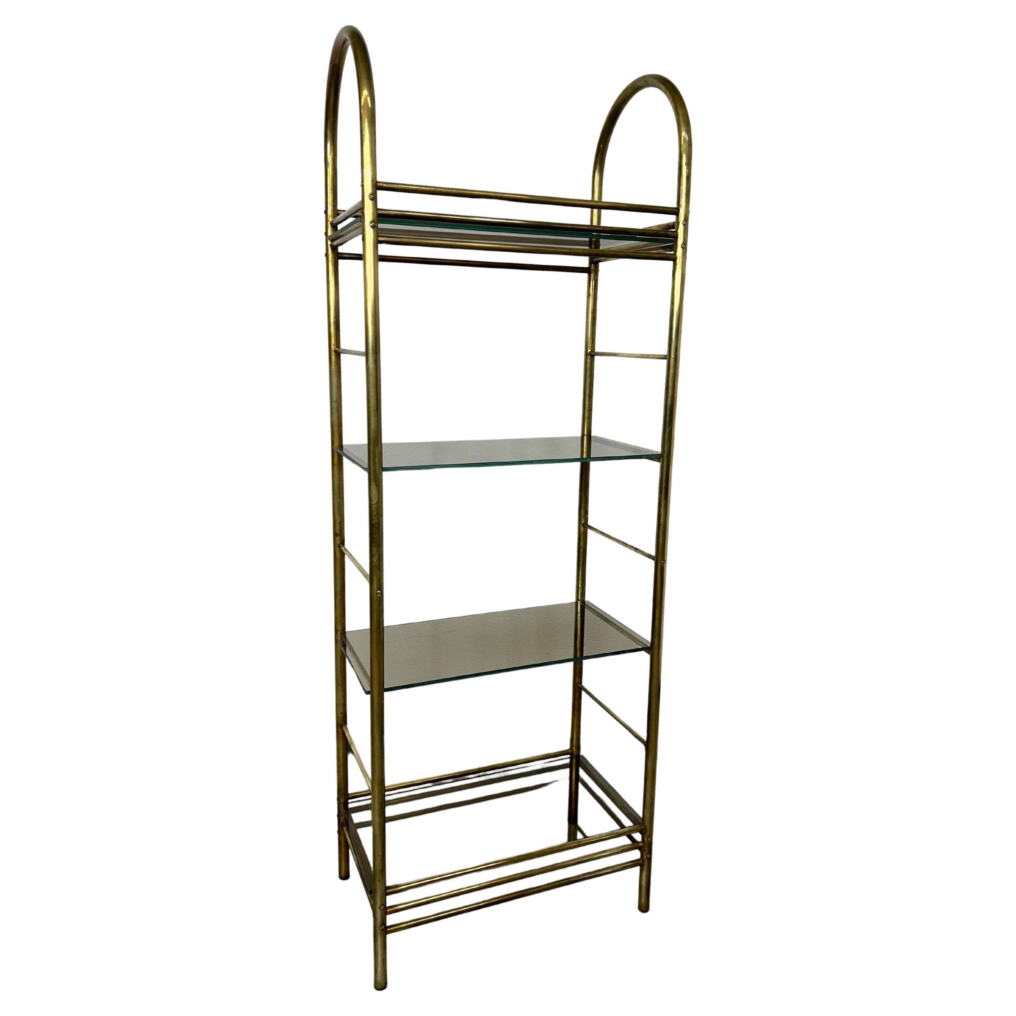 Mid-century design brass shelf
