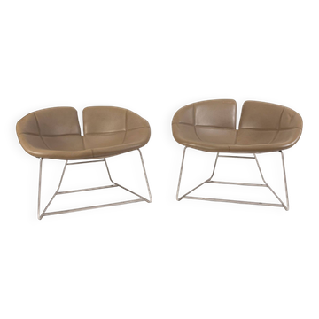 Patricia URQUIOLA- MOROSO - paire de fauteuils modèle Fjord