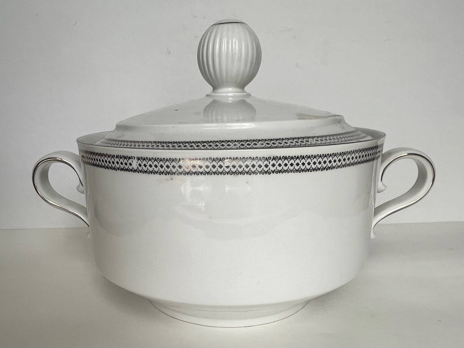 White porcelain tureen