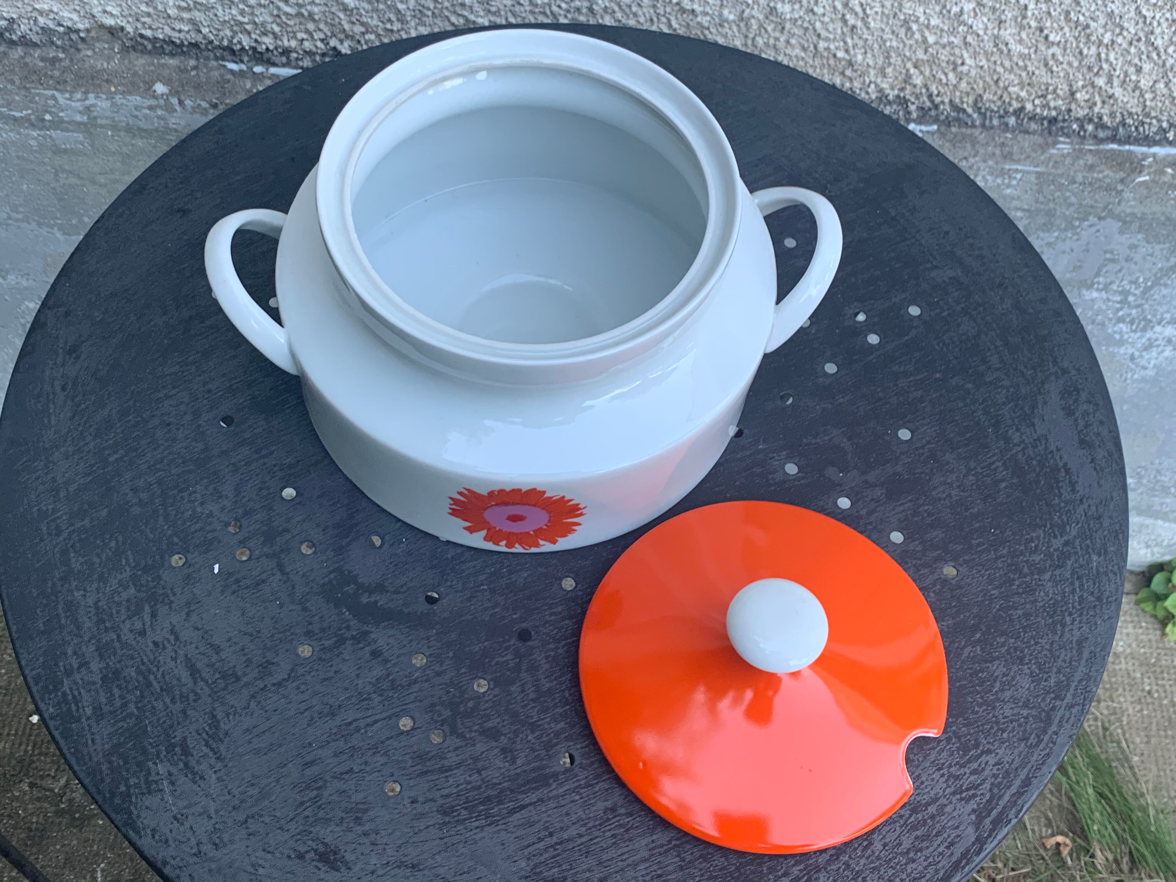 Porcelain soup kitchen bavaria germany wunsidiel vintage 1970