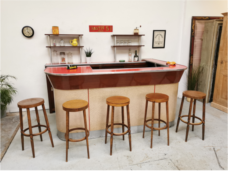 Vintage bar counter 1950