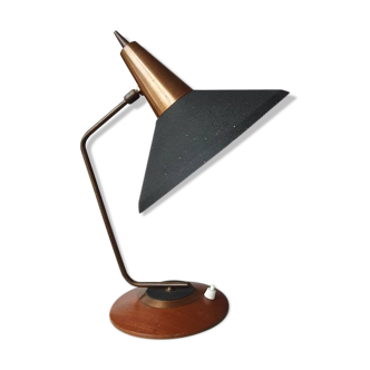 Lampe de table avec cône cagoule années 70