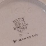 1950 Longchamp tableware set, St Jean de Luz model