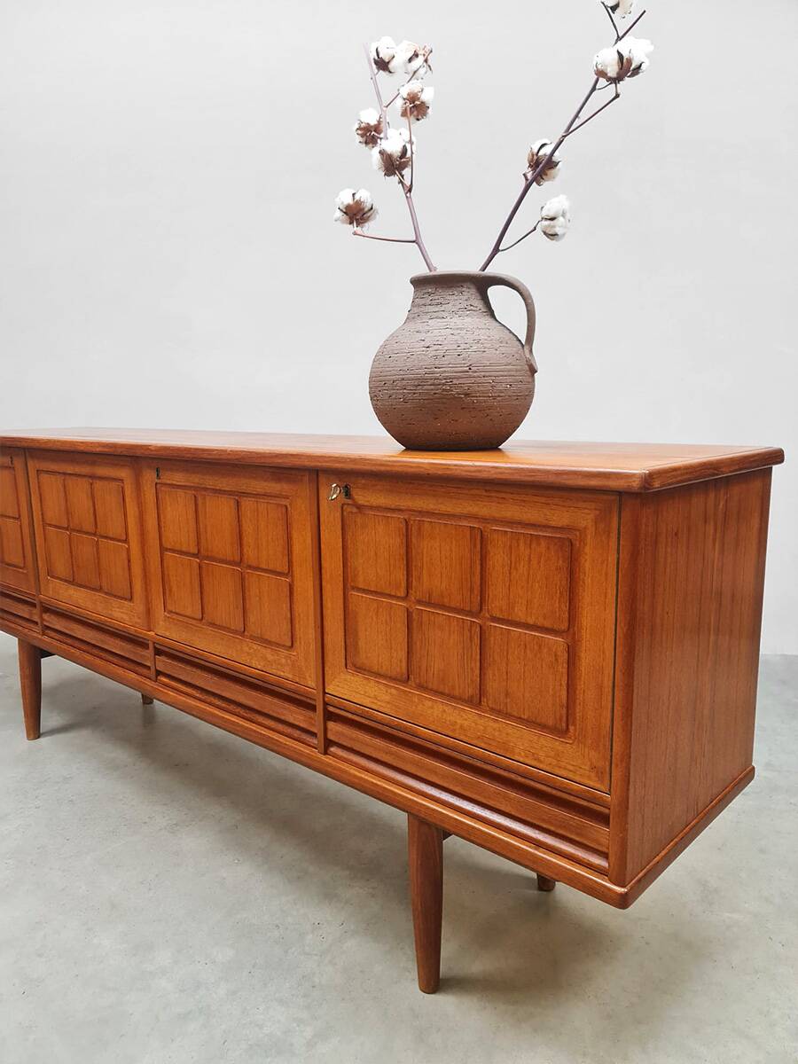 Midcentury Scandinavian sideboard vintage credenza 1960s