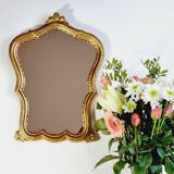 Mirror rocaille wood and stuck