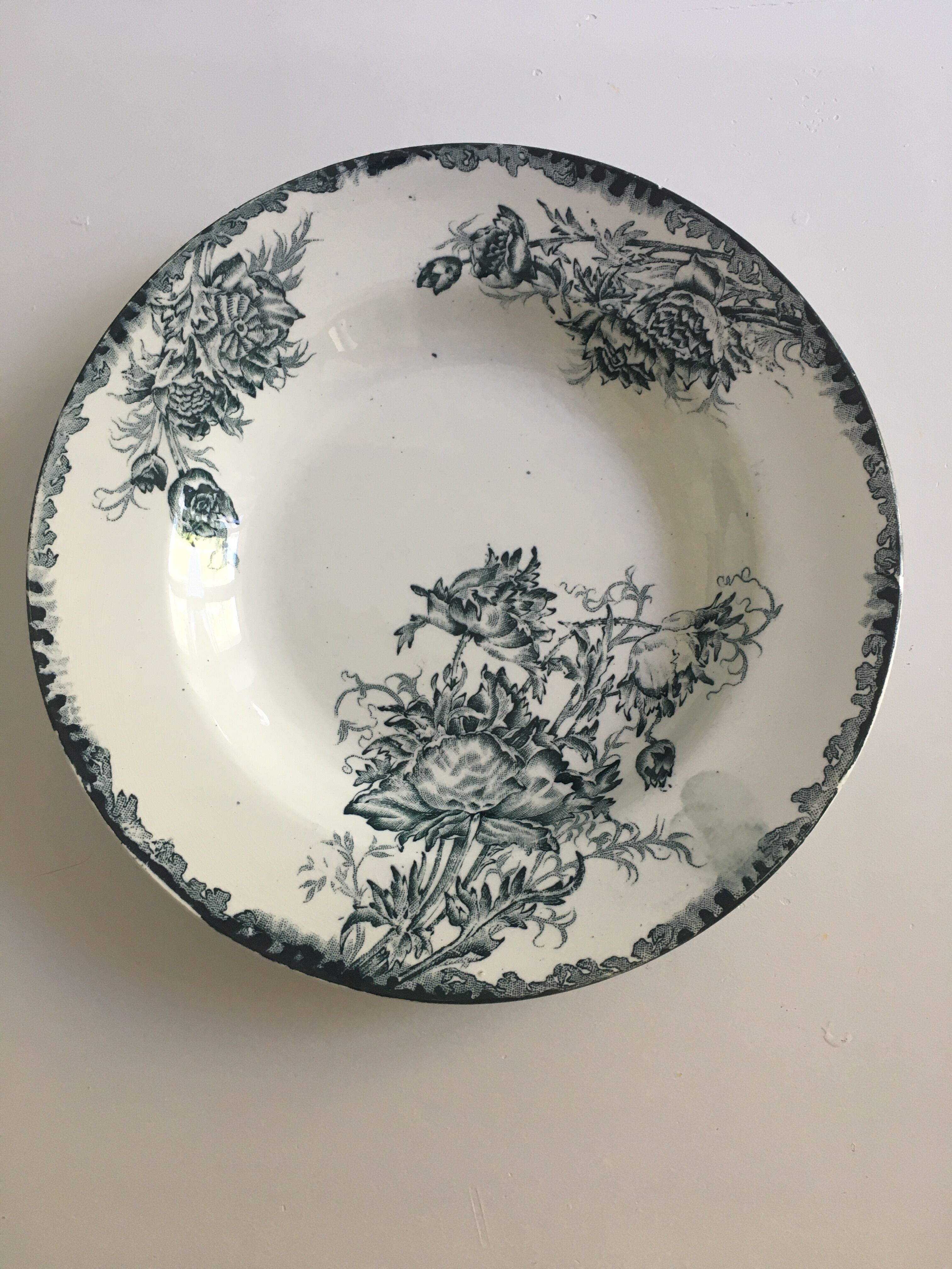 Set of 3 old plates