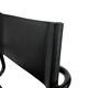 Set of 4 Bauhaus cantilever chairs in black imitation leather design