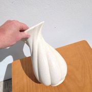 Vintage cracked ceramic vase from the Charolles pottery.