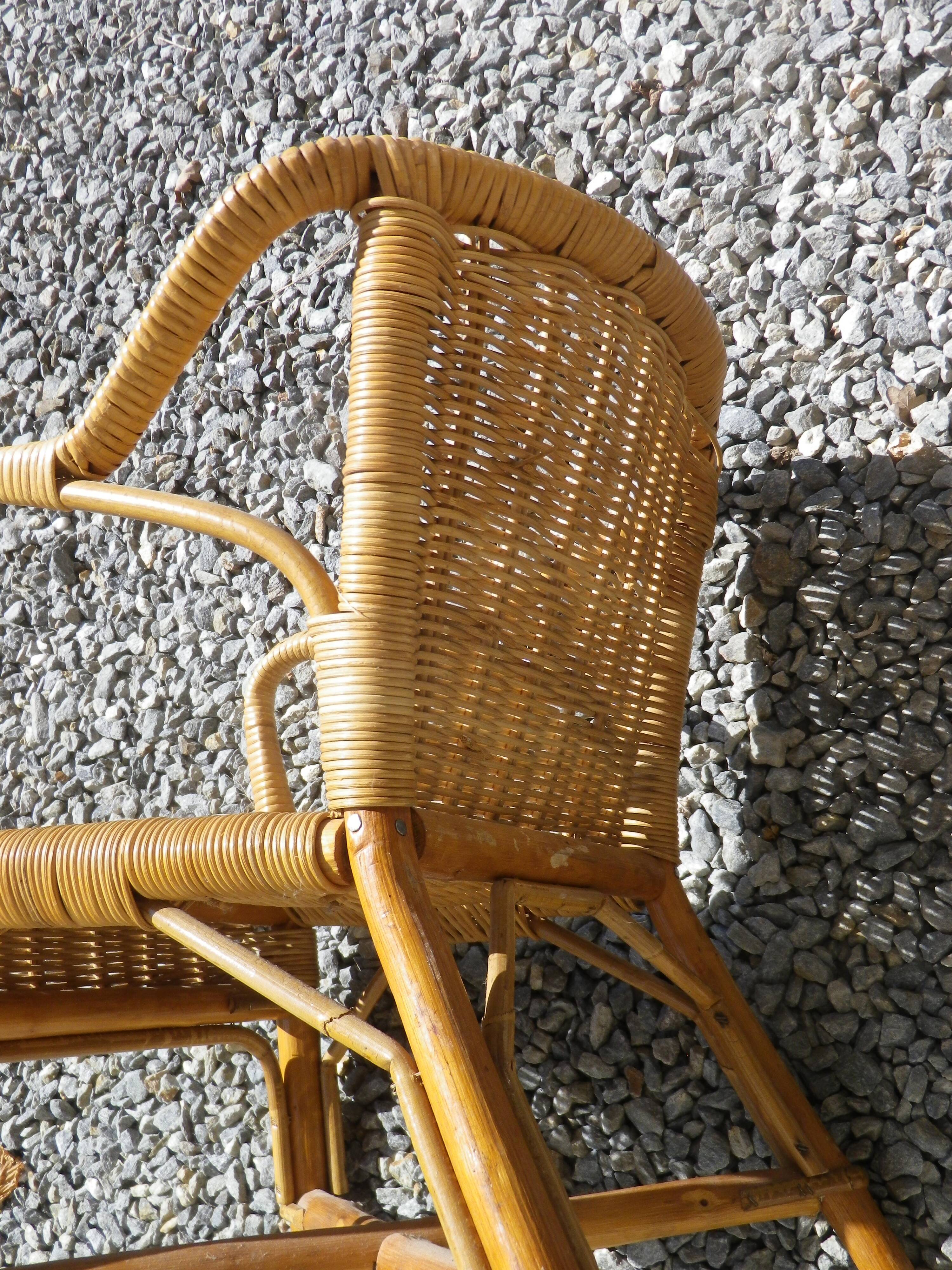 children's rattan armchair