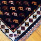 Ancient  carpet Persian Luri 58cm x 91cm 1890 s