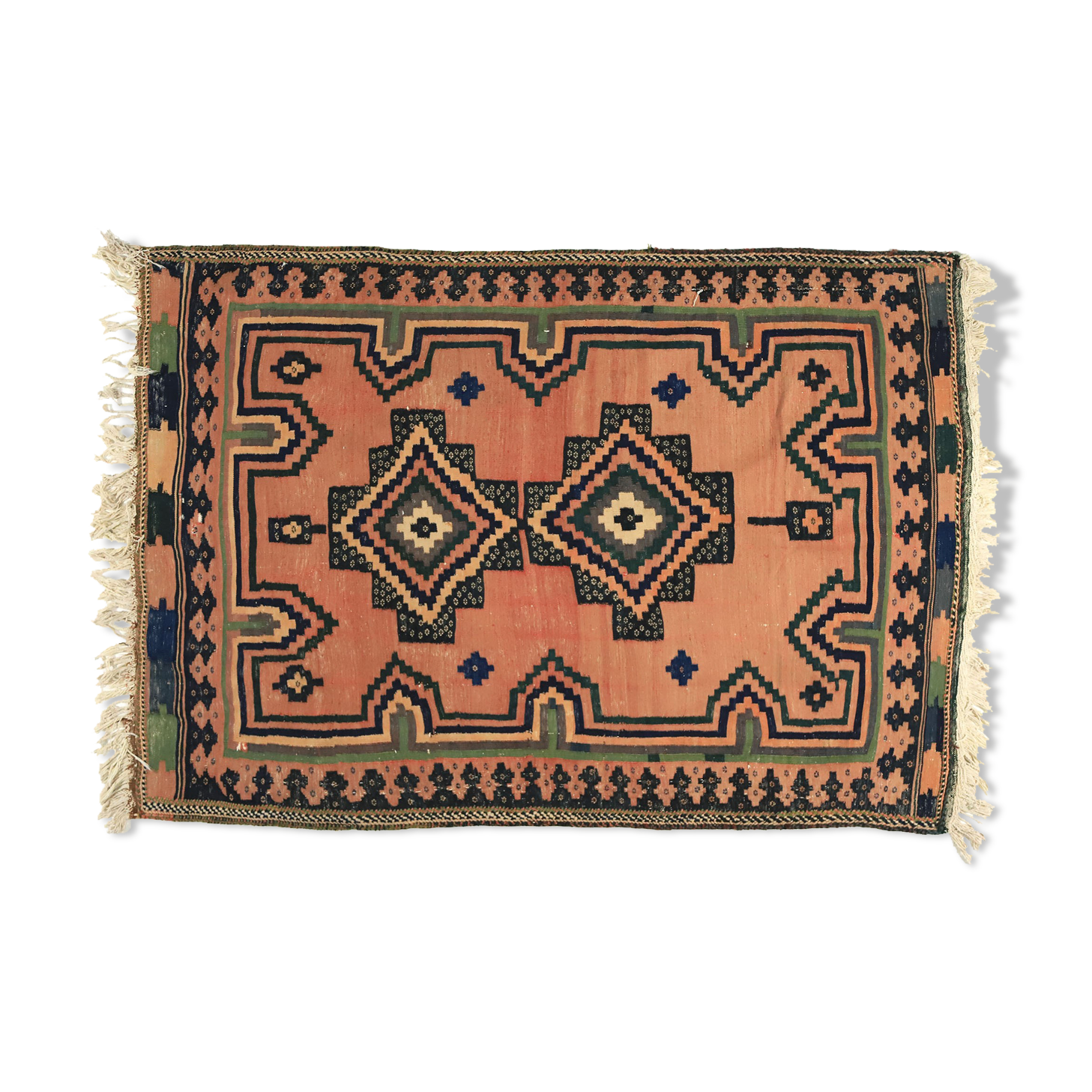 Anatolian handmade kilim rug 184 cm x 125 cm