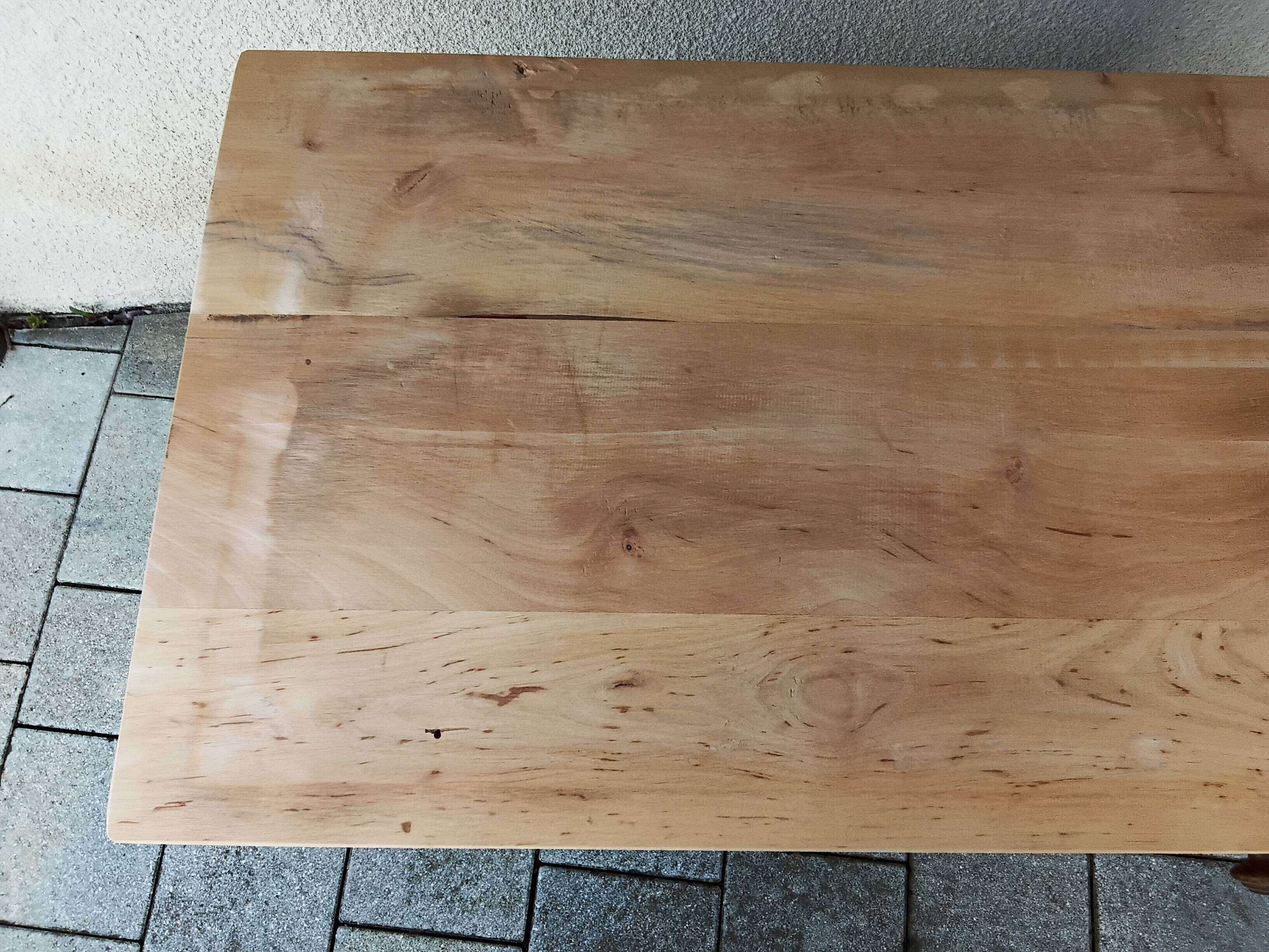 Solid wood table