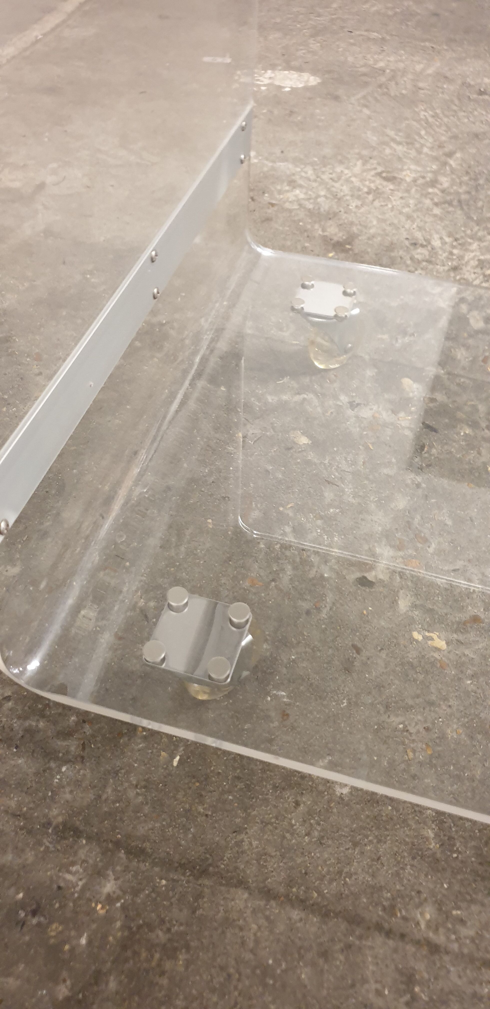 Plexiglas coffee table