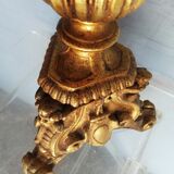 Wooden candlestick and gilded stucco from the beginning of the 20th century