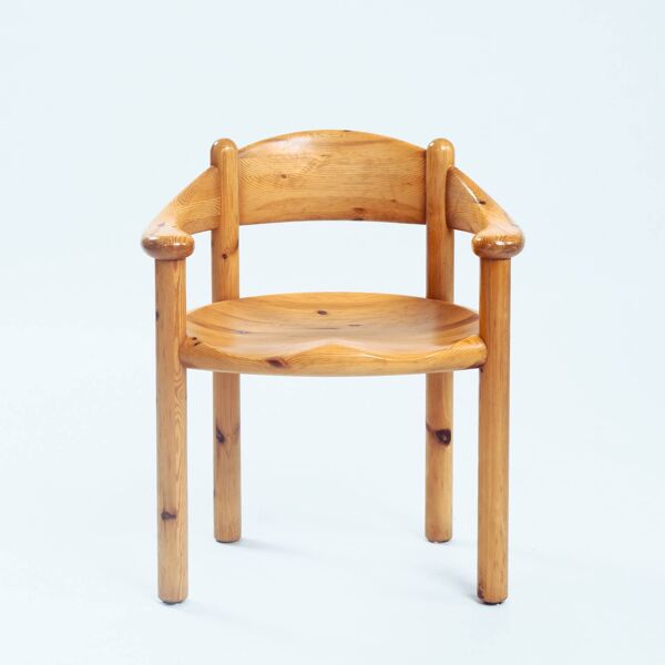 Chaises de salle à manger en pin sculpté Rainer Daumiller pour la scierie Hirtshals, 1970