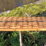 Chaise longue osier trés ancienne vintage