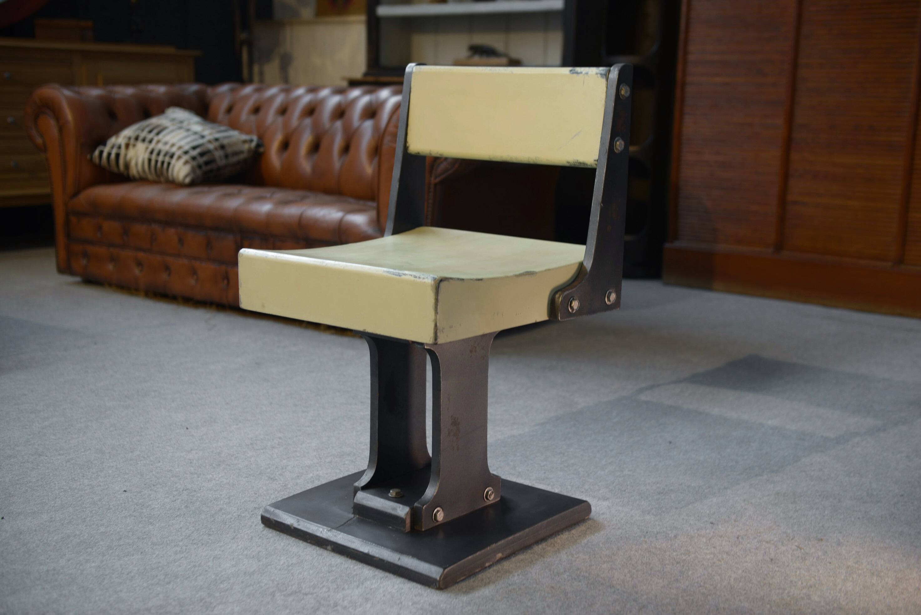 Old minimalist modernist design chair 1960's