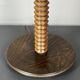 Grande lampe de table en bois tourné en forme de champignon brutaliste des années 1950, 95 cm.