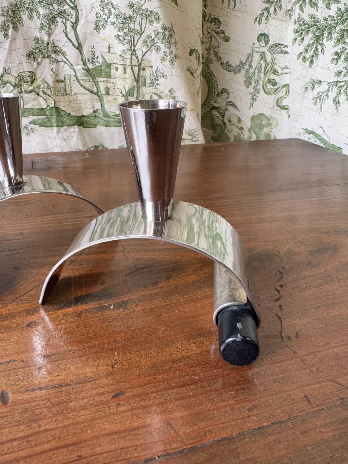 Pair of Brutalist Design Candlesticks – 1950s