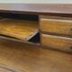 Commode scriban Piémontaise galbée en marqueterie