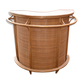 Bar vintage rattan and bamboo of the year 50 / 60's