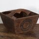 Panier chinois ancien en bois peint – Chine, vers 1900