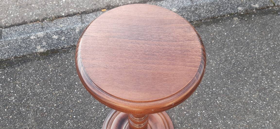 Plant stand, solid turned wood