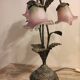 Lamp 3 tulips glass paste