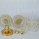 1 / 3 hand blown bubble glass sconce lamps / redesign gold ceiling lighting