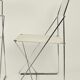 Pair of 1970s design chairs in steel and painted metal