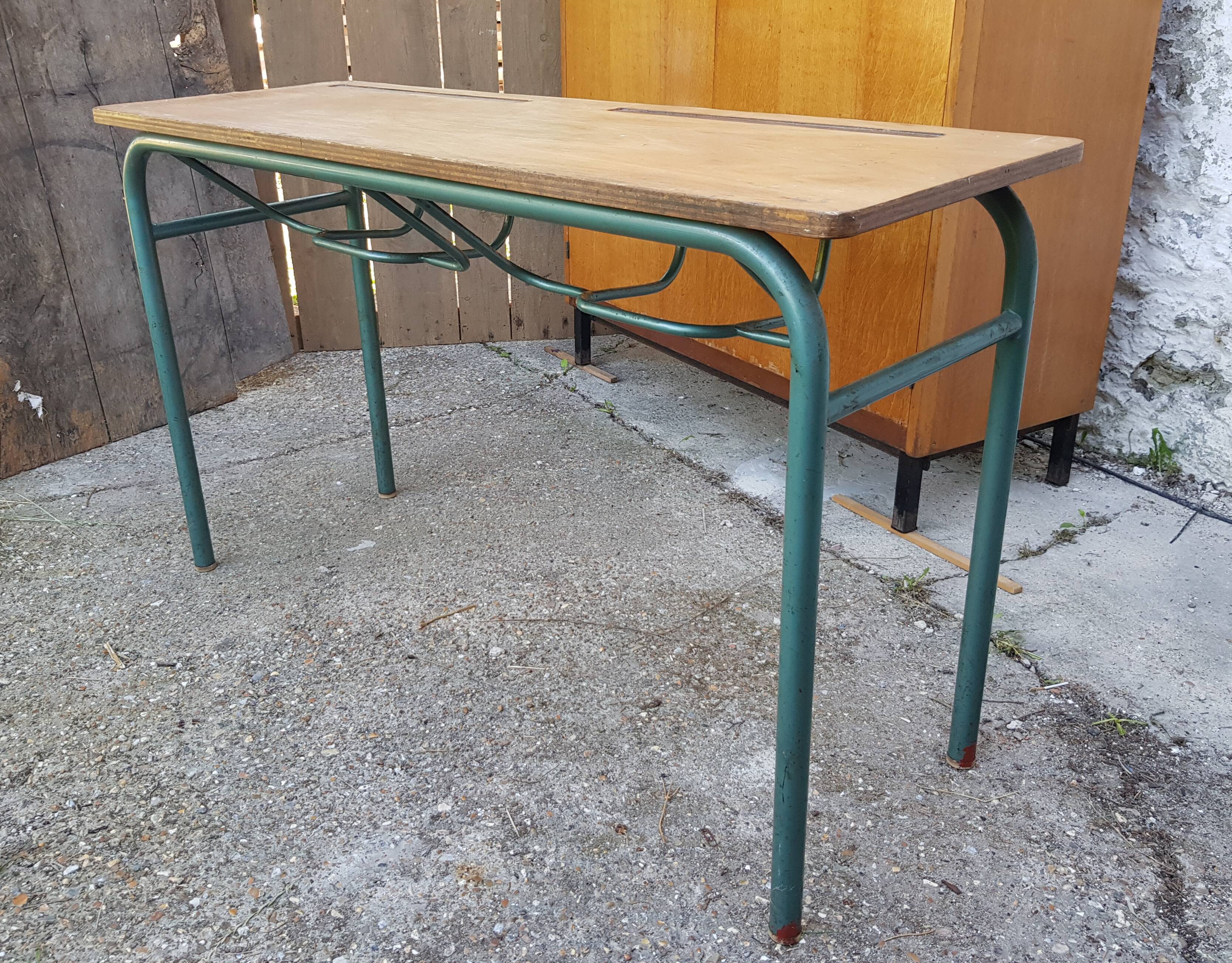 Hitier double-style school desk 1960