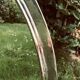 Miroir rond metal martelé 80cm