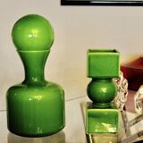 Vintage Scandinavian blown glass carafe 1970