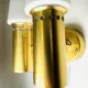 Brass Coloured Double Wall Lamp By Hans-Agne Jakobsson For Markaryd, Sweden, 1960'S