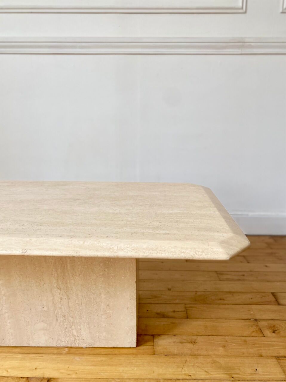 Vintage travertine coffee table
